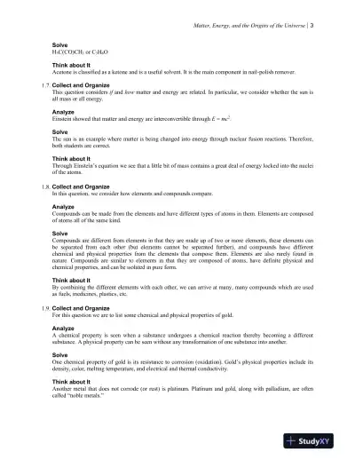 Solution Manual for Chemistry: The Science in Context, 3rd Edition - Page 4 preview image