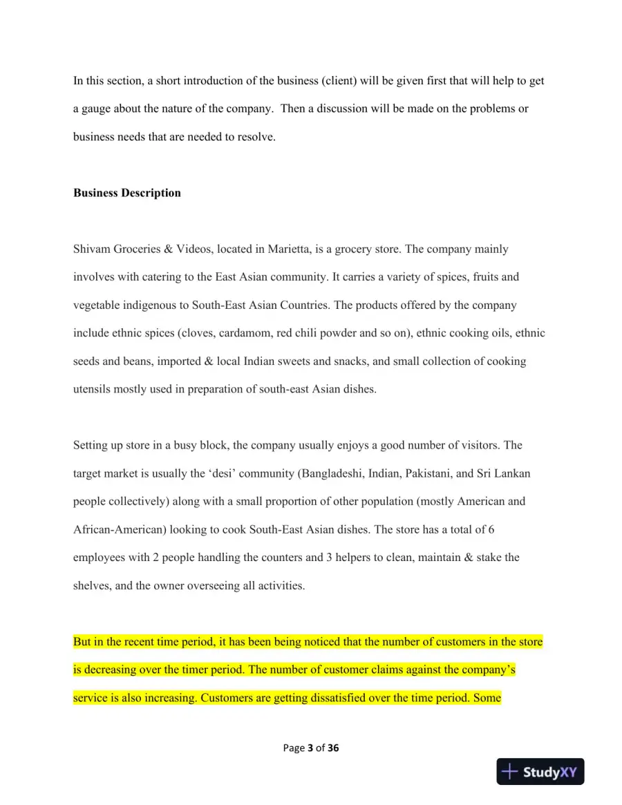 Strategic Analysis and Solutions for Improving Business Operations at Shivam Groceries and Videos, page 4