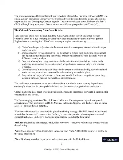 Solution Manual for Global Marketing, 8th Edition - Page 10 preview image