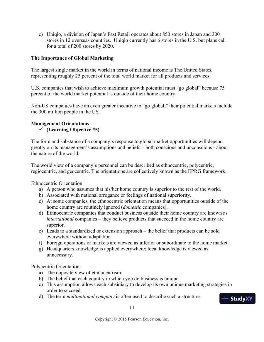 Solution Manual for Global Marketing, 8th Edition, page 12