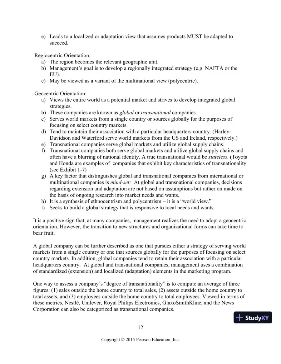 Solution Manual for Global Marketing, 8th Edition, page 13