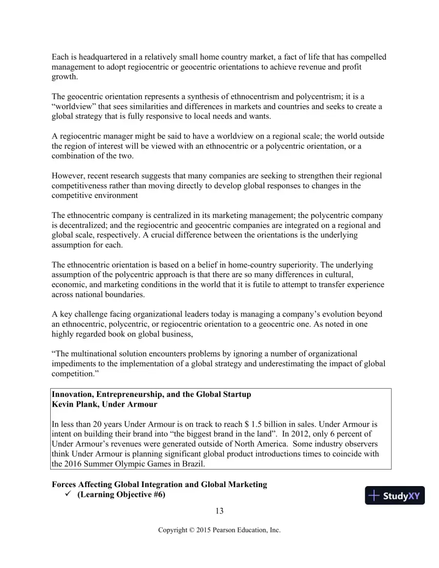 Solution Manual for Global Marketing, 8th Edition, page 14