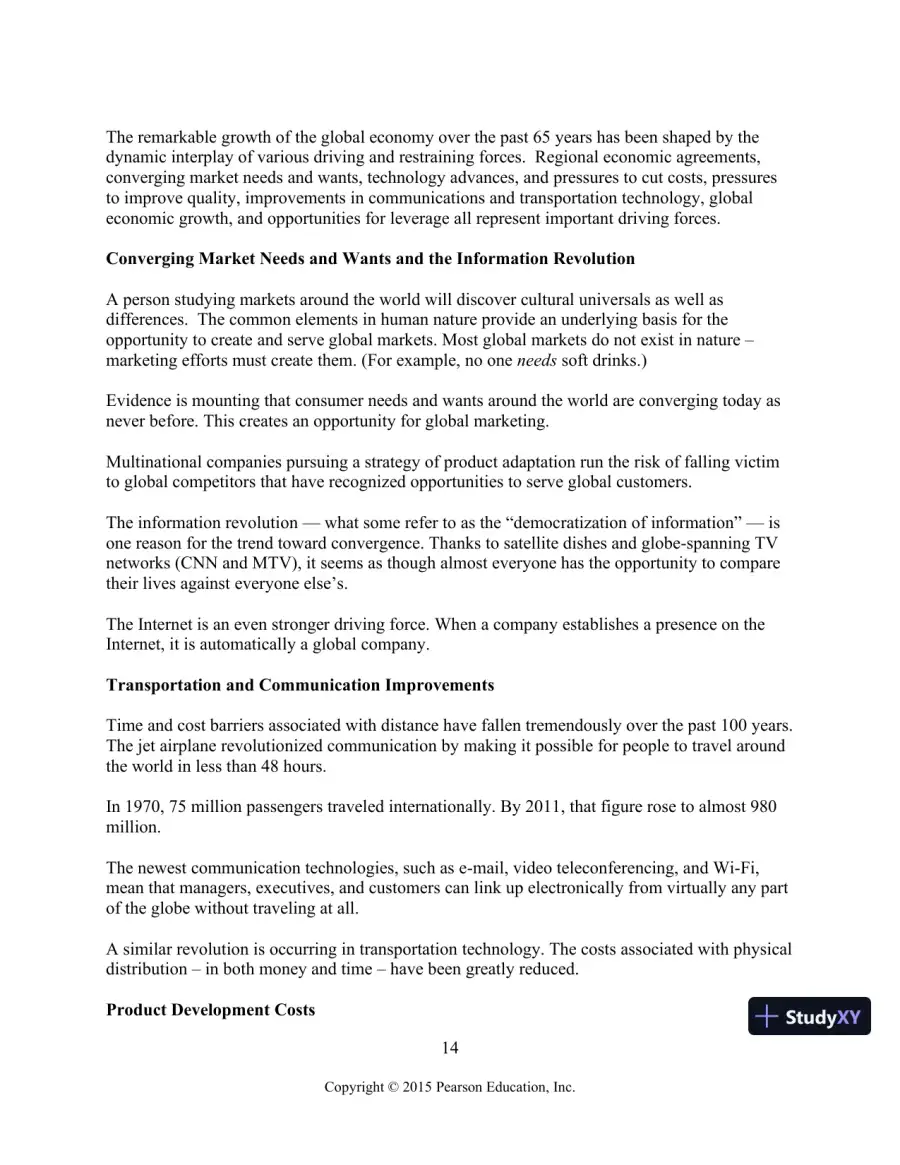 Solution Manual for Global Marketing, 8th Edition, page 15