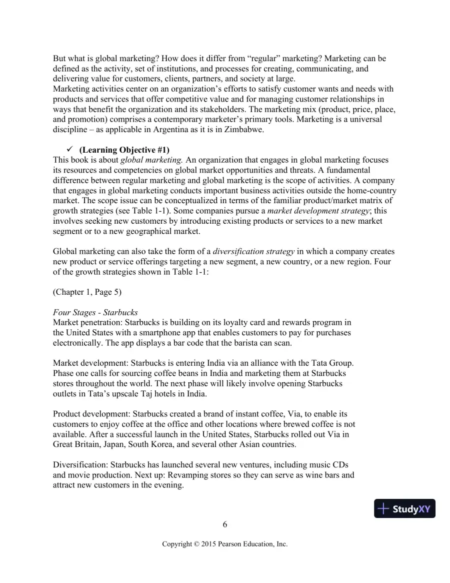 Solution Manual for Global Marketing, 8th Edition, page 7
