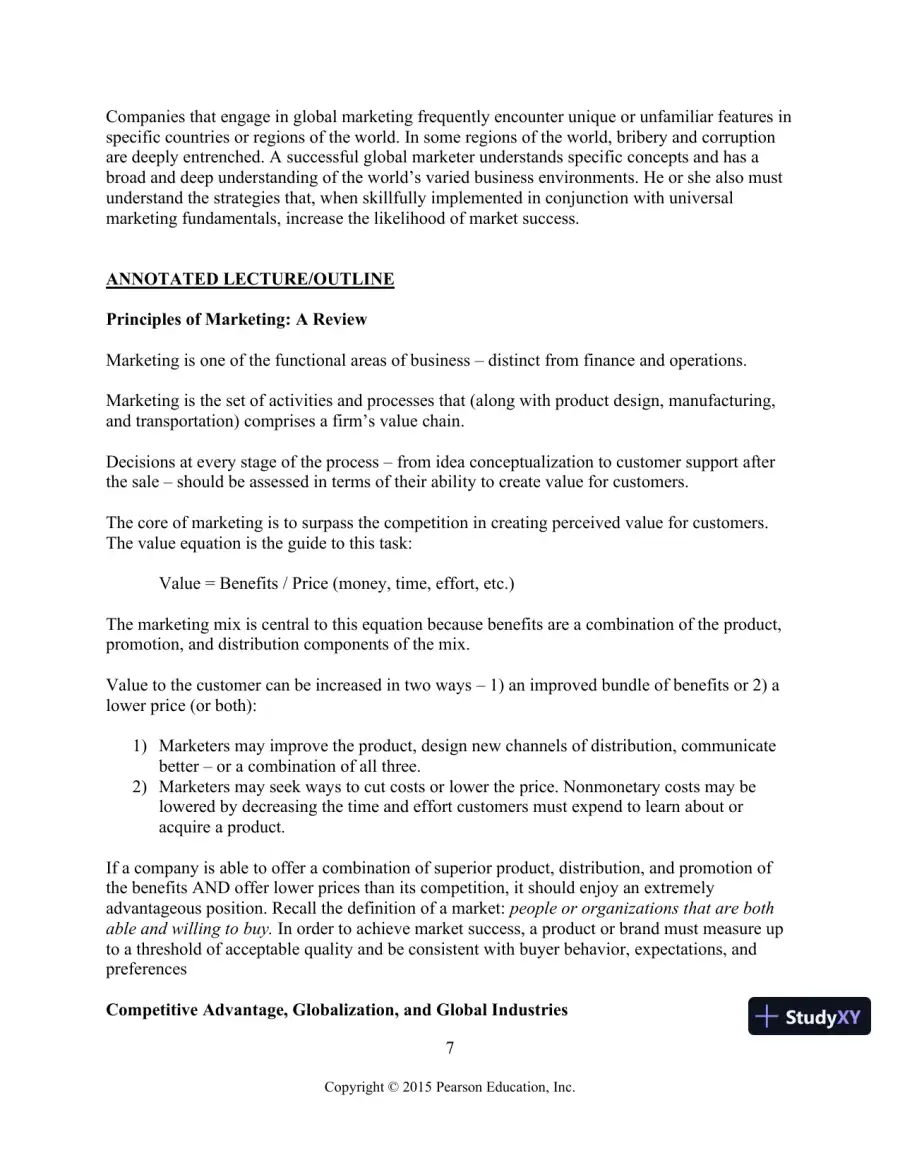 Solution Manual for Global Marketing, 8th Edition, page 8