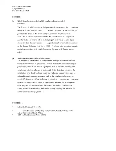 CIV 3702 Assignment 1 - Page 1 preview image