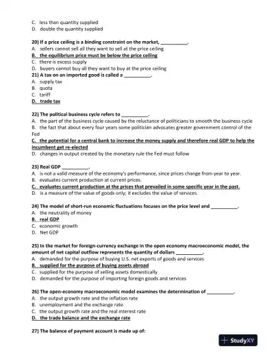 BUS 475 Final Exam Study Guide 2012 � Set 2 - Page 5 preview image