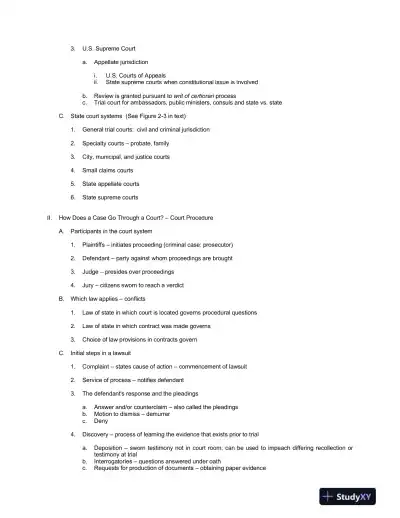 Solution Manual for Business Law: Principles for Today's Commercial Environment, 5th Edition - Page 11 preview image