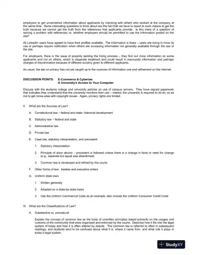 Solution Manual for Business Law: Principles for Today's Commercial Environment, 5th Edition - Page 4 preview image