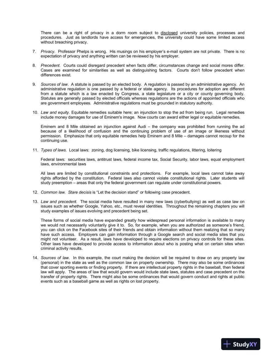 Solution Manual for Business Law: Principles for Today's Commercial Environment, 5th Edition, page 6