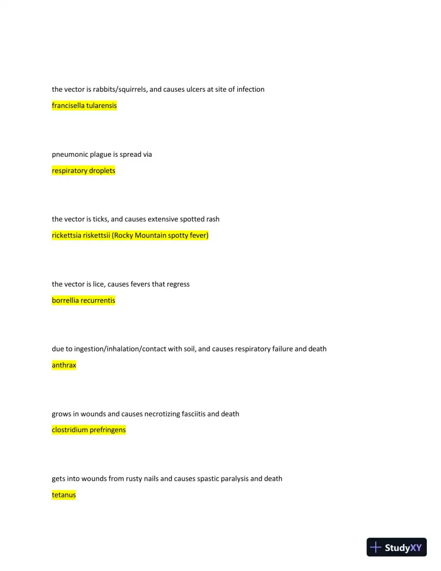 2024-2025 Boards: Microbiology - Vandy's Review PP Exam with Answers (55 Solved Questions), page 4