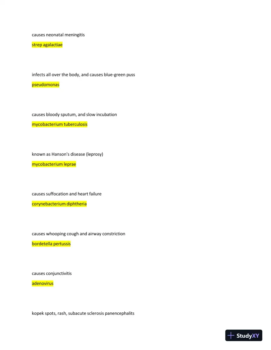 2024-2025 Boards: Microbiology - Vandy's Review PP Exam with Answers (55 Solved Questions), page 6