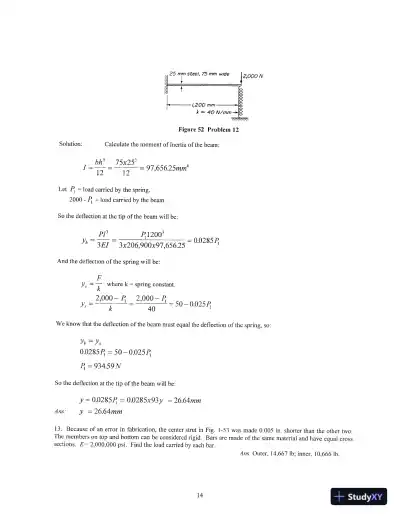 Solution Manual For Design Of Machine Elements, 8th Edition - Page 15 preview image