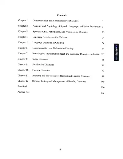 Primer On Communication And Communicative Disorders, A, 1st Edition Test Bank - Page 1 preview image