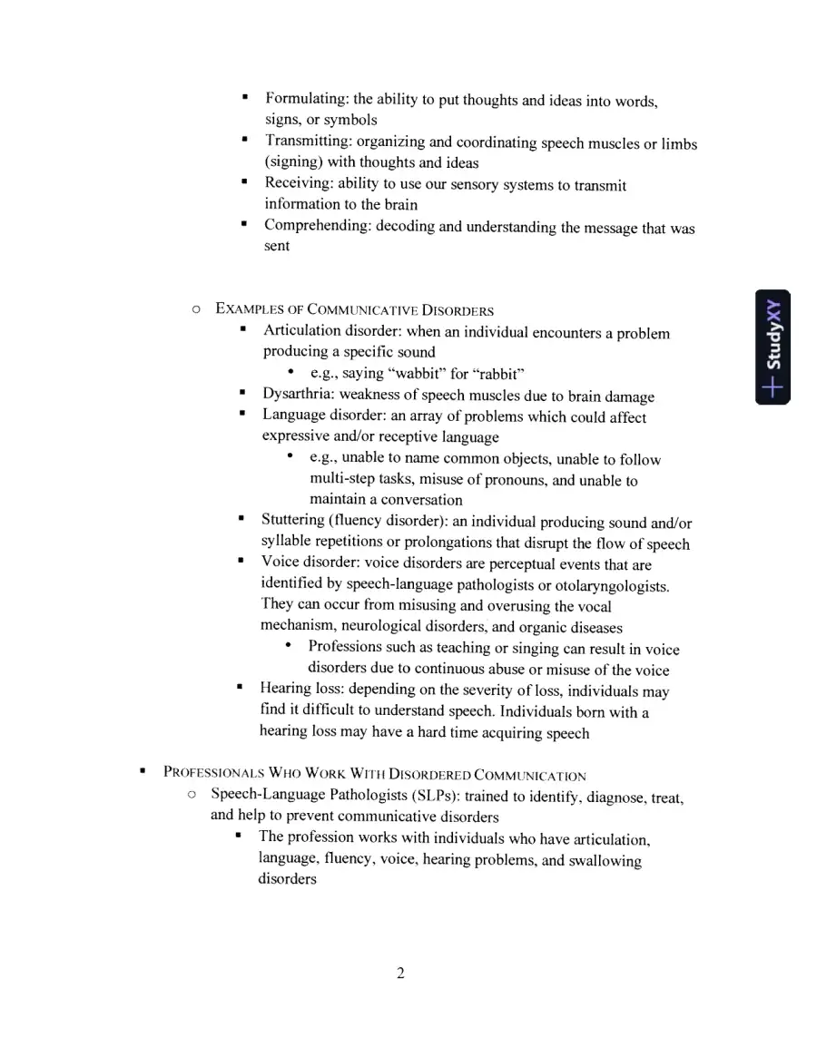 Primer On Communication And Communicative Disorders, A, 1st Edition Test Bank, page 4
