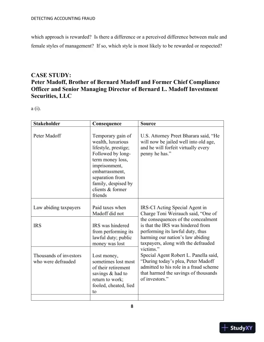 Solution Manual for Detecting Accounting Fraud: Analysis and Ethics, page 12