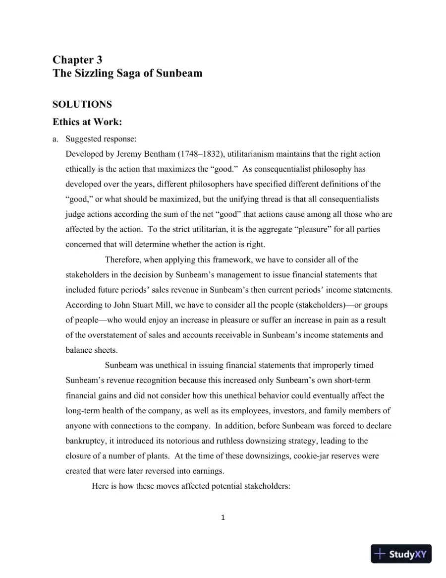 Solution Manual for Detecting Accounting Fraud: Analysis and Ethics, page 19