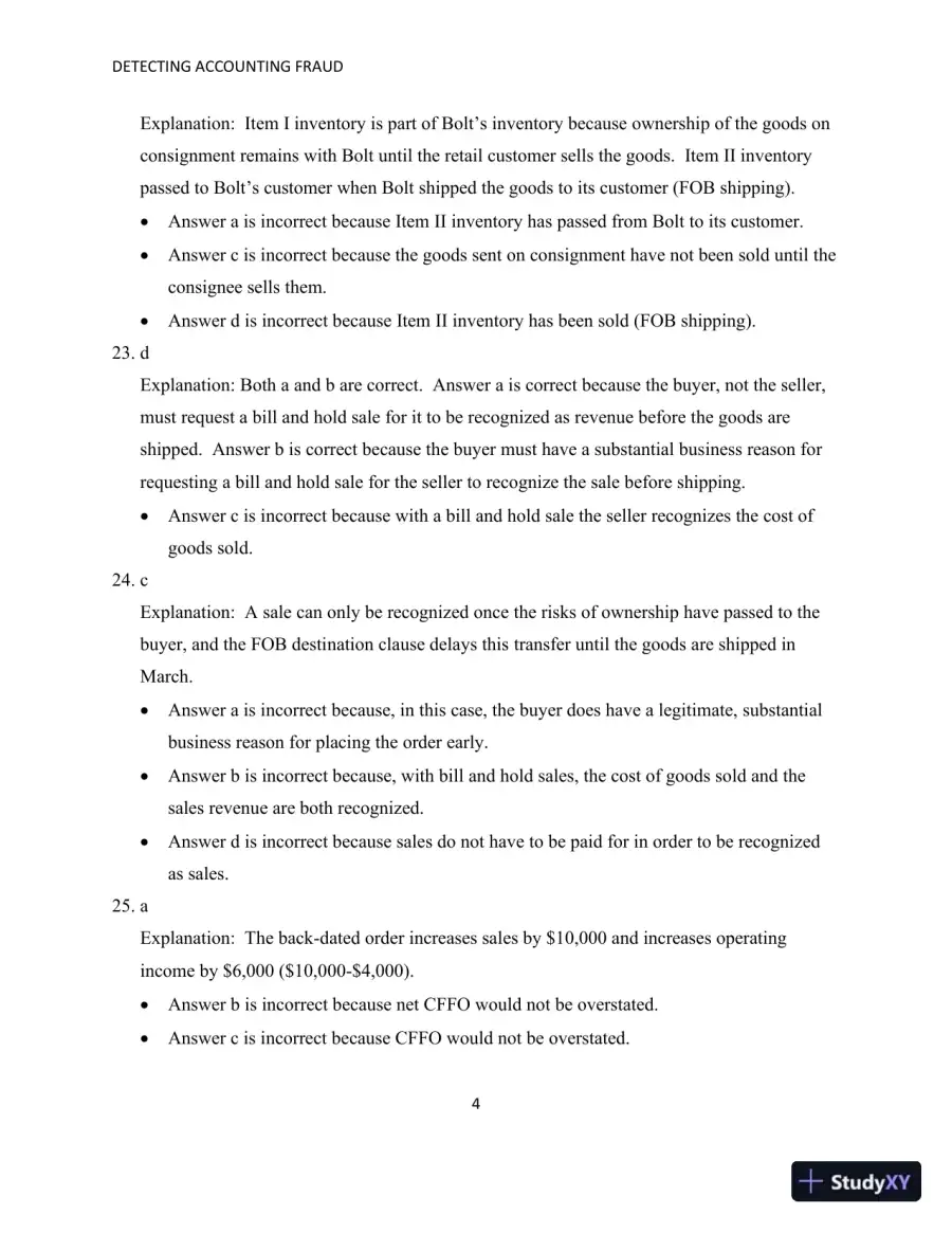 Solution Manual for Detecting Accounting Fraud: Analysis and Ethics, page 22