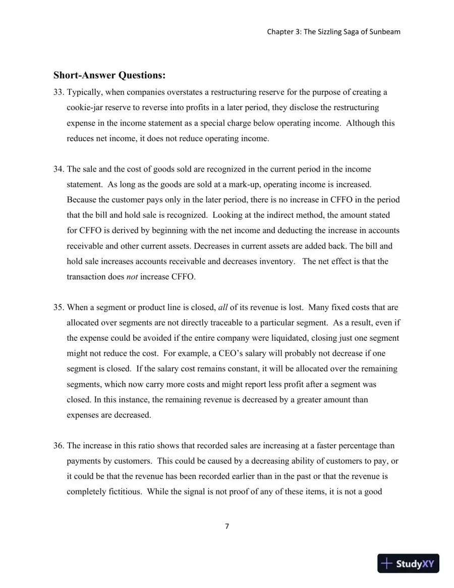 Solution Manual for Detecting Accounting Fraud: Analysis and Ethics, page 25