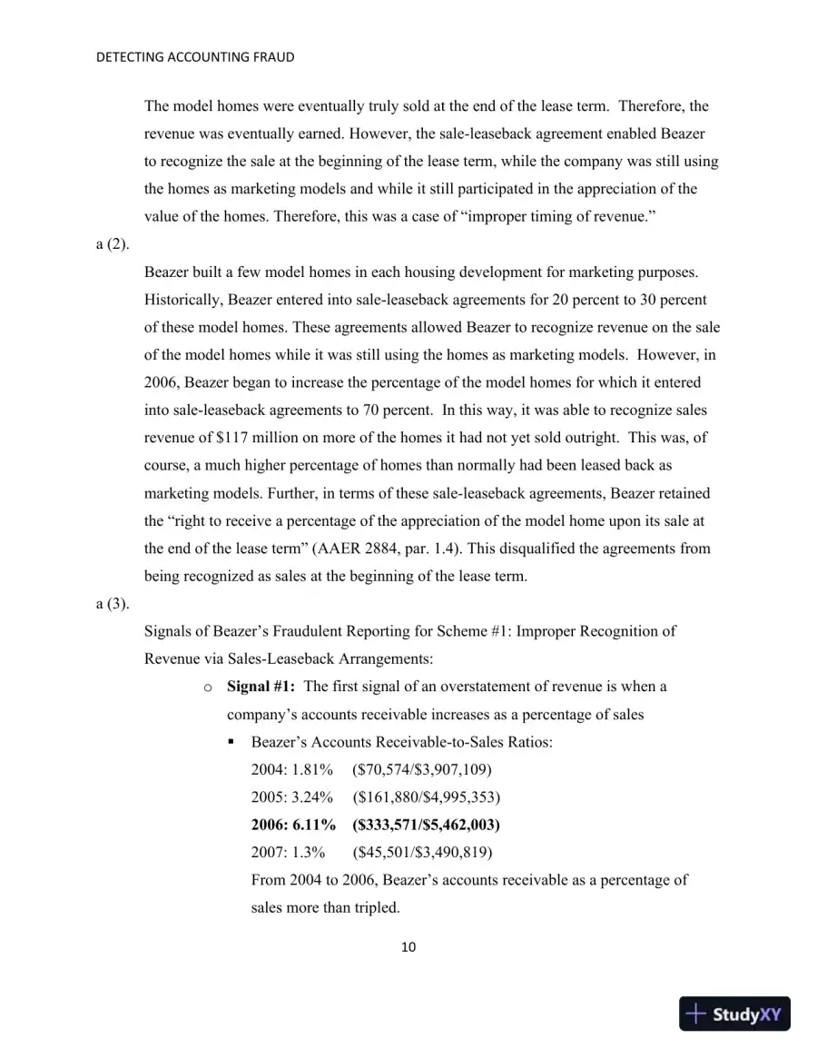 Solution Manual for Detecting Accounting Fraud: Analysis and Ethics, page 28