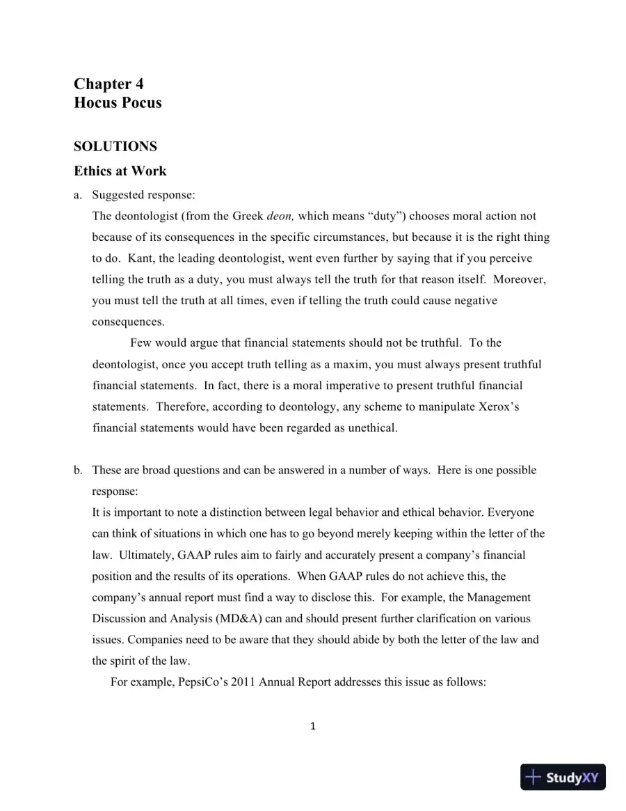 Solution Manual for Detecting Accounting Fraud: Analysis and Ethics, page 31