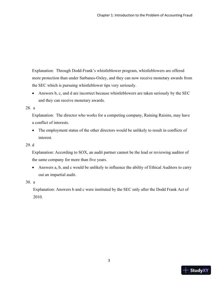 Solution Manual for Detecting Accounting Fraud: Analysis and Ethics, page 4