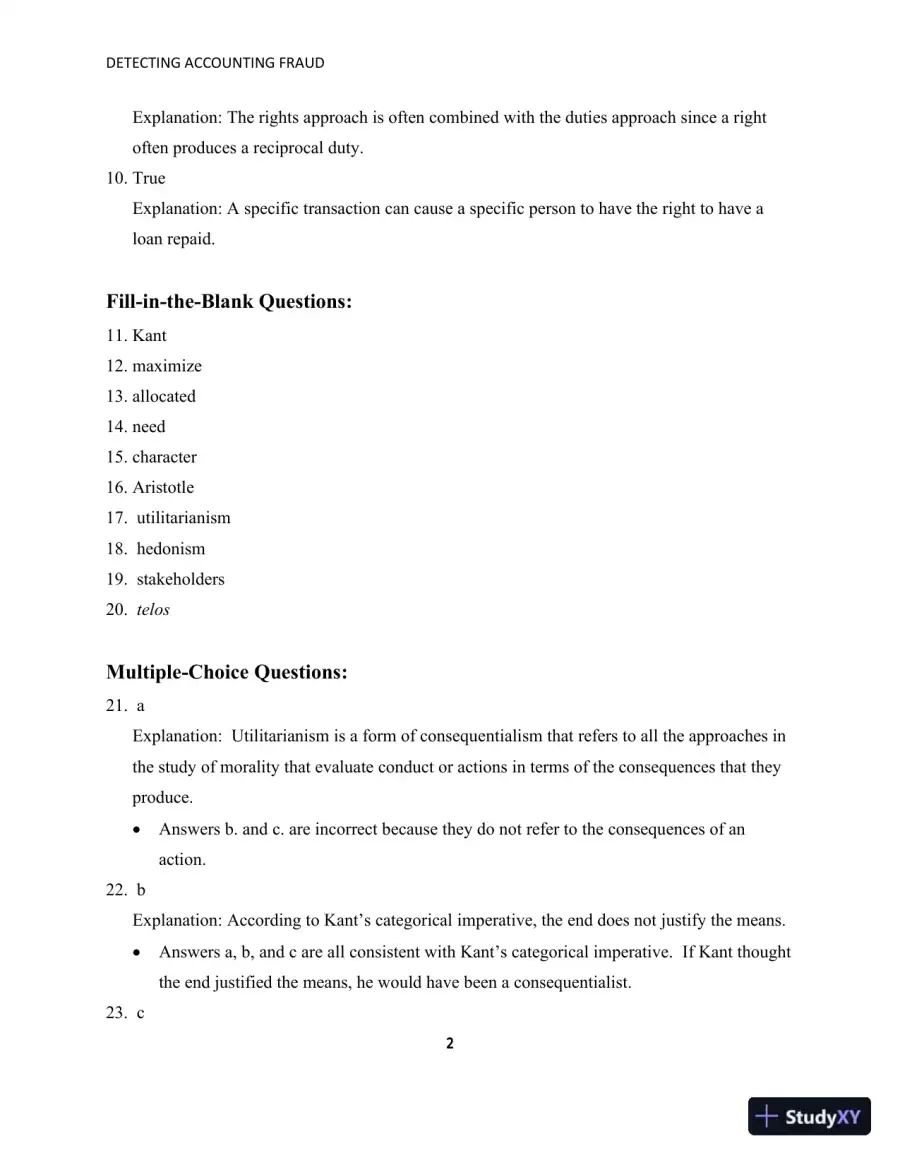 Solution Manual for Detecting Accounting Fraud: Analysis and Ethics, page 6