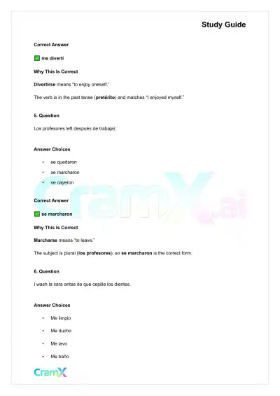 Spanish I - Reflexive, Prepositional, and Demonstrative Pronouns - Page 3 preview image