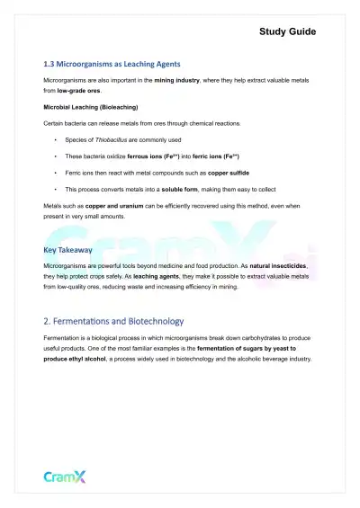 Microbiology - Industrial Microbiology - Page 2 preview image
