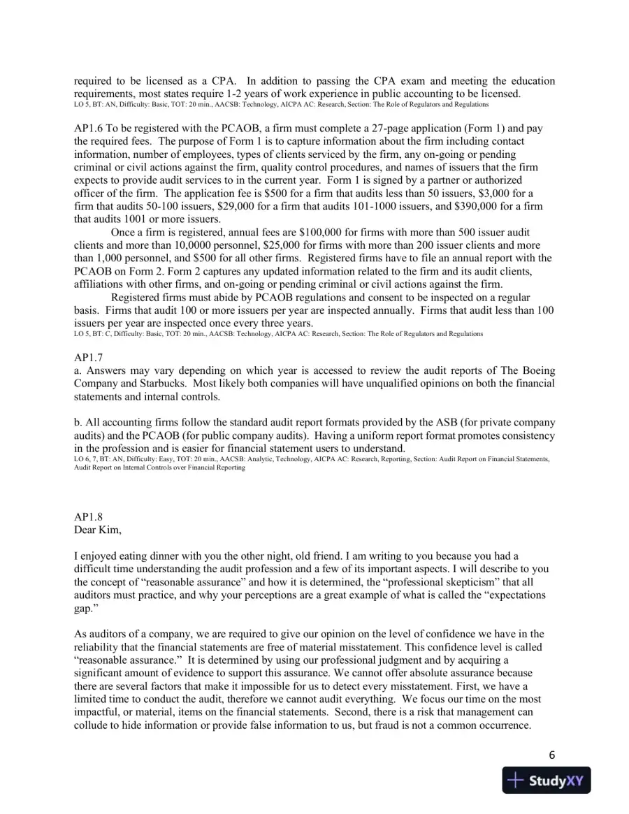 Solution Manual For Auditing: A Practical Approach with Data Analytics, 1st Edition, page 7