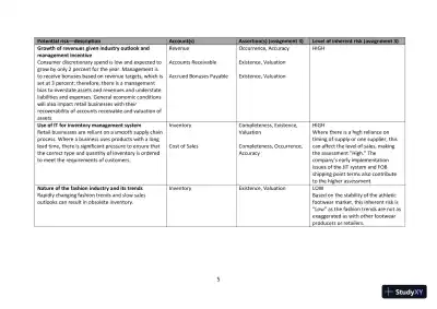 Cloud 9 Ltd. : An Audit Case Study, First Canadian Edition Class Notes - Page 5 preview image