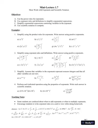 Solution Manual for Intermediate Algebra, 6th Edition - Page 10 preview image