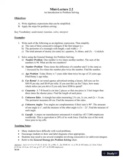 Solution Manual for Intermediate Algebra, 6th Edition - Page 13 preview image