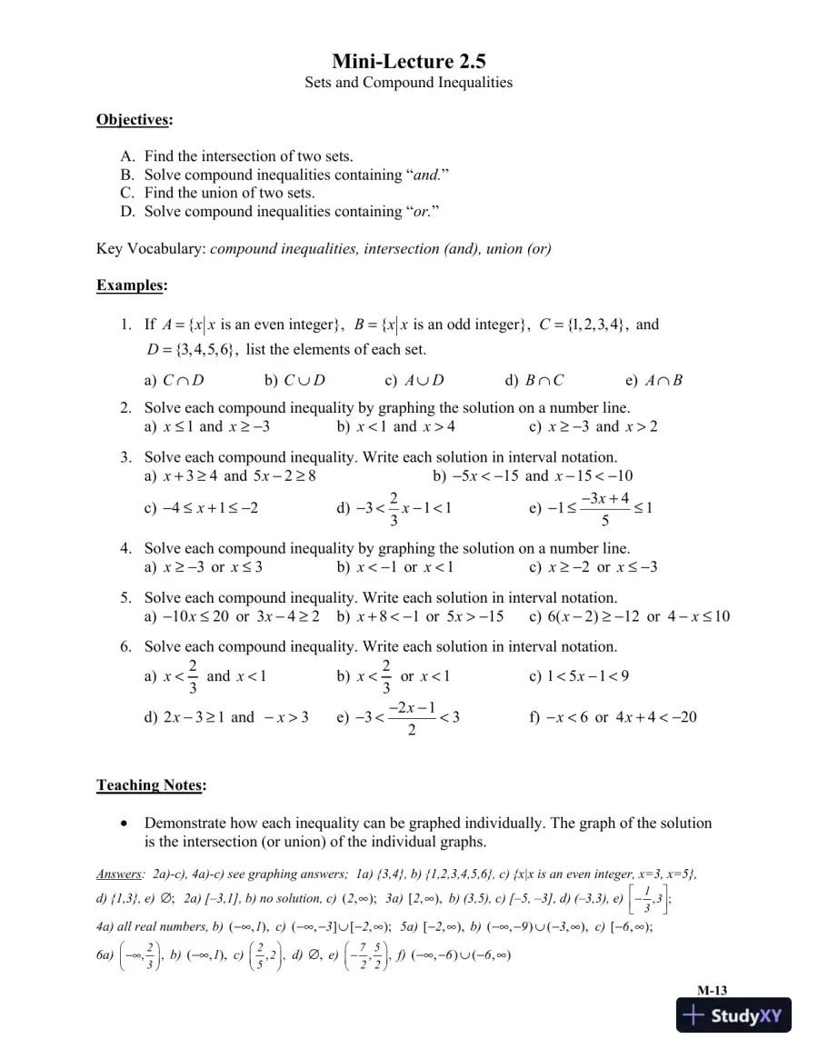 Solution Manual for Intermediate Algebra, 6th Edition, page 16