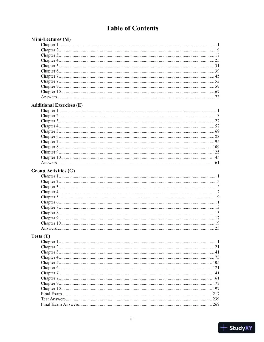 Solution Manual for Intermediate Algebra, 6th Edition, page 3