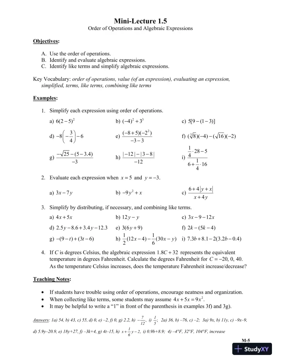 Solution Manual for Intermediate Algebra, 6th Edition, page 8