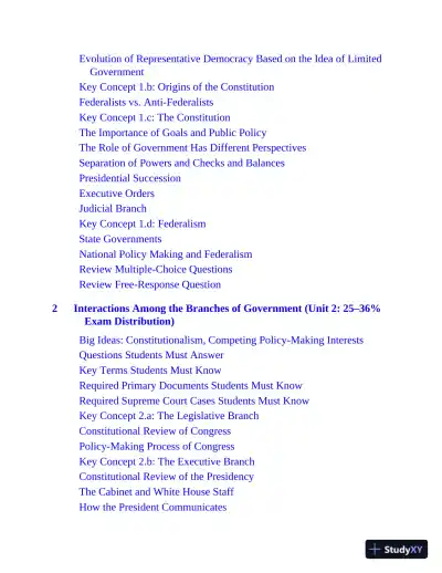 AP U.S. Government and Politics Premium, 2022-2023: 6 Practice Tests + Comprehensive Review + Online Practice (2022) - Page 9 preview image