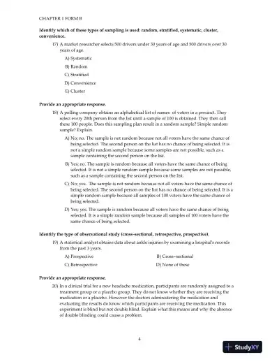 Test Bank for Elementary Statistics Technology Update, 11th Edition - Page 11 preview image