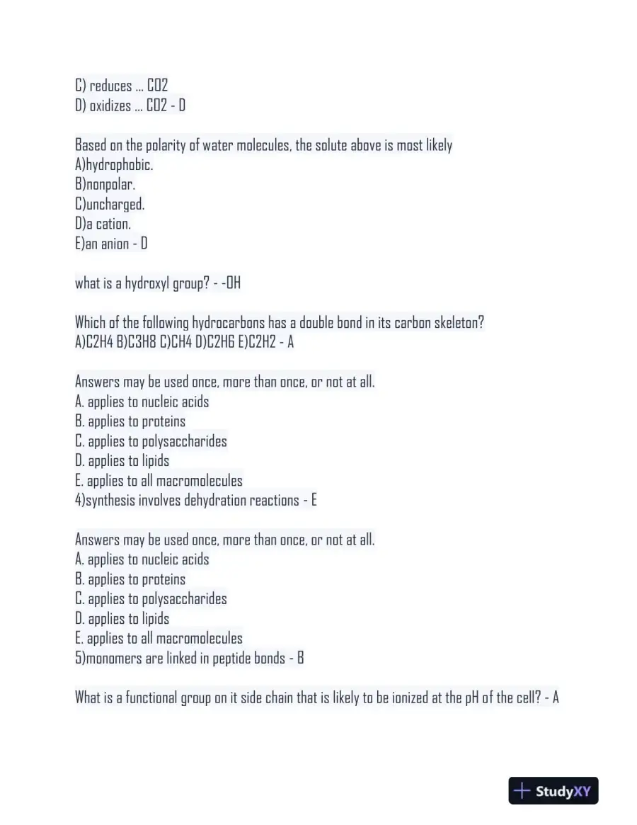BS161 Biology Final Exam With Answers (194 Solved Questions), page 13