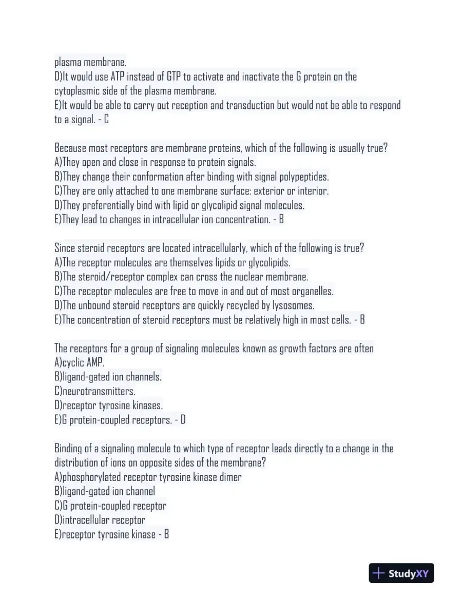 BS161 Biology Final Exam With Answers (194 Solved Questions), page 5