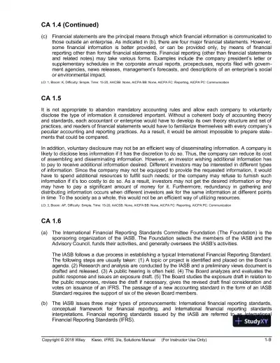 Intermediate Accounting: IFRS Edition, 3rd Edition Solution Manual - Page 10 preview image