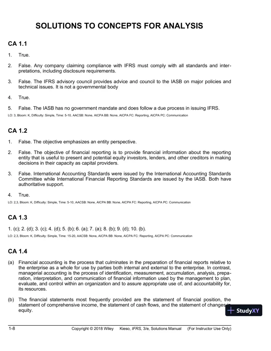 Intermediate Accounting: IFRS Edition, 3rd Edition Solution Manual, page 9
