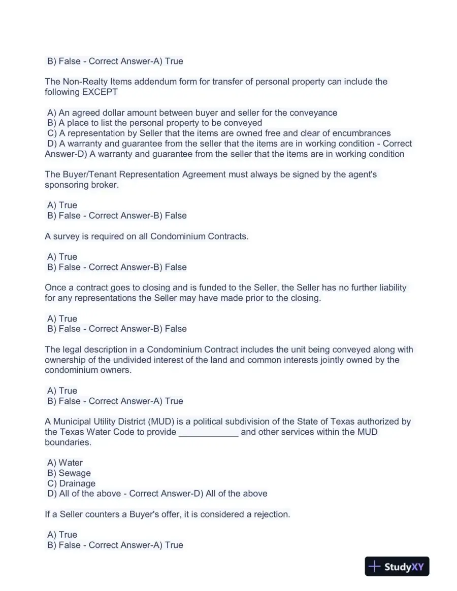 2023 Construction Promulgated Contract Form Practice Exam With Answers (62 Solved Questions), page 3