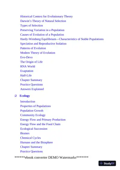 AP Biology: With 2 Practice Tests (2020) - Page 13 preview image
