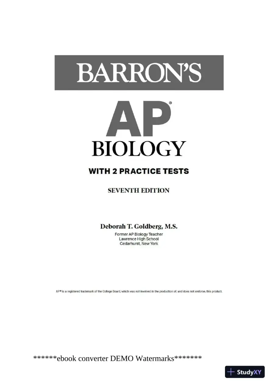AP Biology: With 2 Practice Tests (2020), page 3