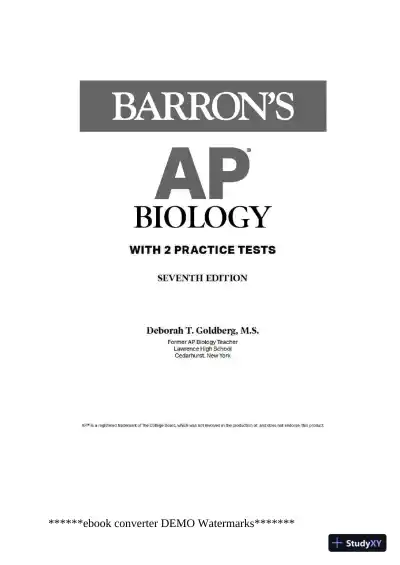 AP Biology: With 2 Practice Tests (2020) - Page 3 preview image