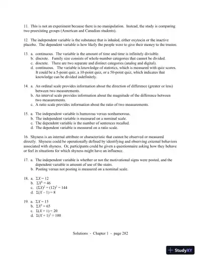 Statistics for the Behavioral Sciences, 9th Edition Solution Manual - Page 3 preview image
