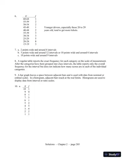 Statistics for the Behavioral Sciences, 9th Edition Solution Manual - Page 7 preview image