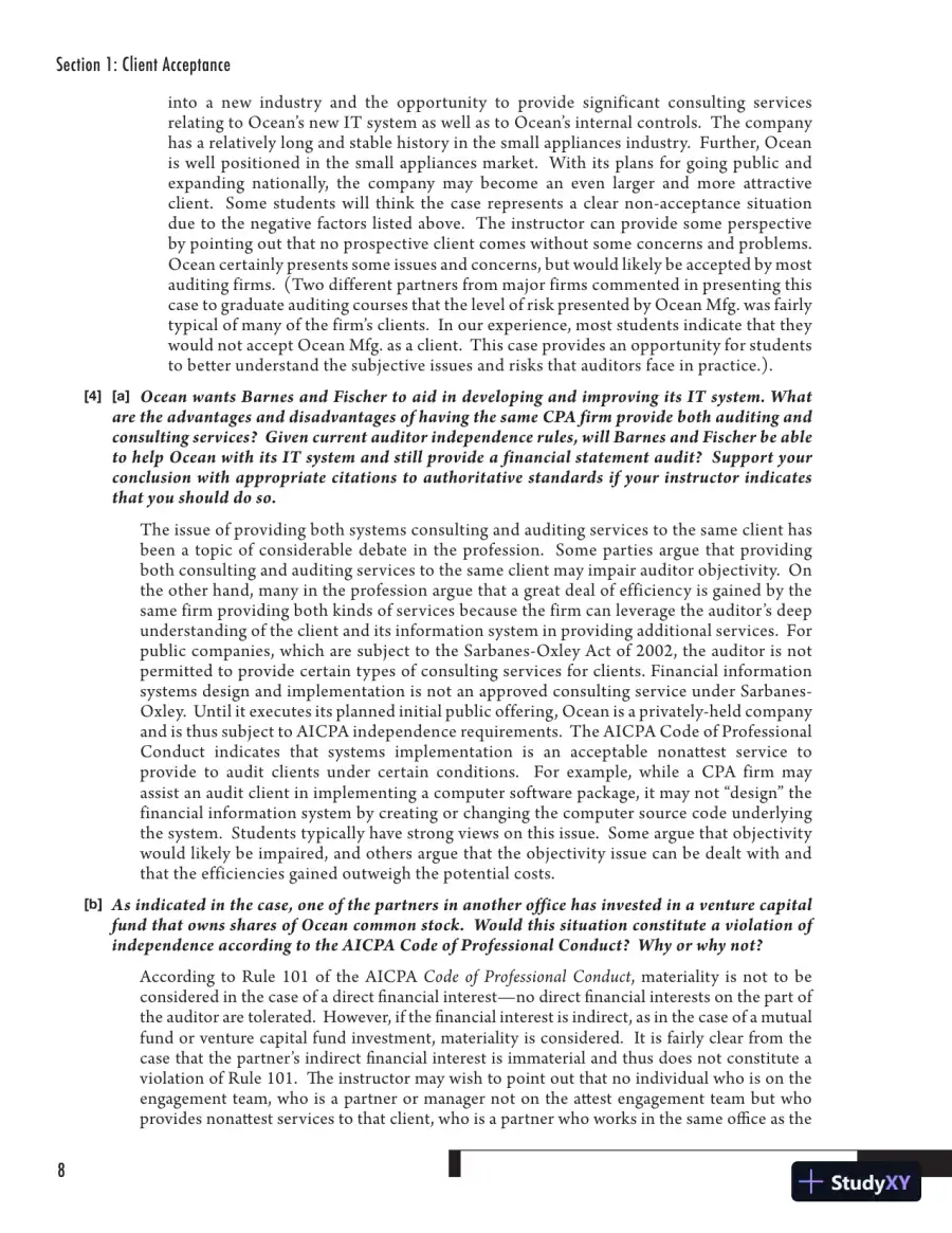 Solution Manual for Auditing Cases: An Interactive Learning Approach, 5th Edition, page 21