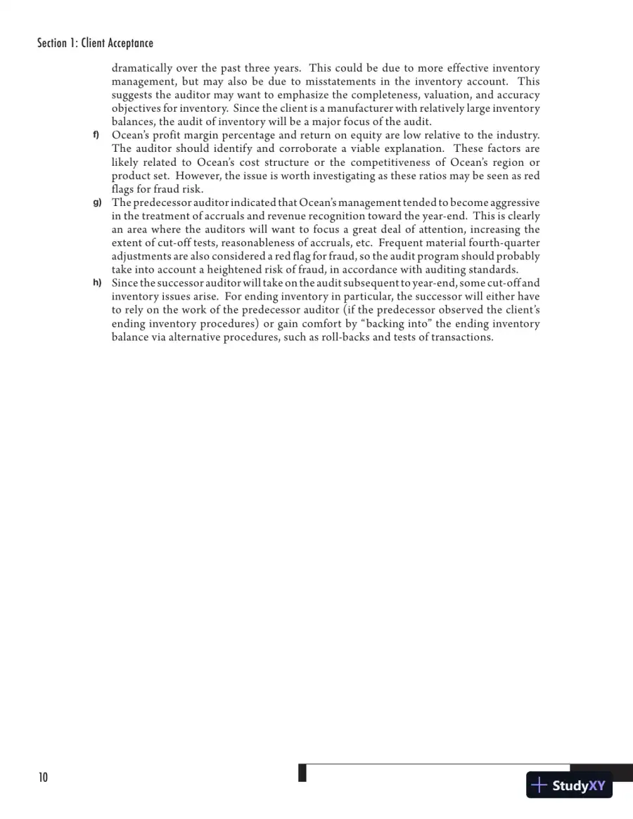 Solution Manual for Auditing Cases: An Interactive Learning Approach, 5th Edition, page 23